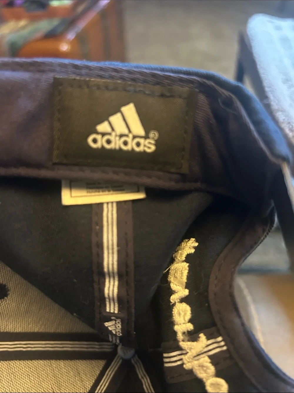 adidas Navy Hat with Red, White and Blue NBA Logo